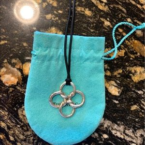Tiffany Silver Quadrifoglio Pendant Necklace